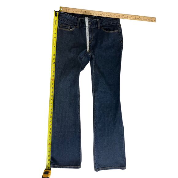 Ann Taylor LOFT Curvy Boot Jeans Size 6P Petite Dark Wash Cotton Stretch - Picture 5 of 6